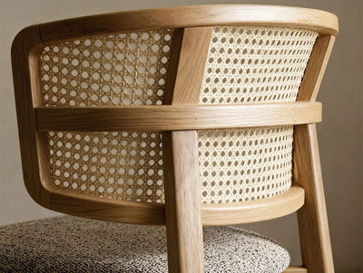 Coffee Wicker Stool