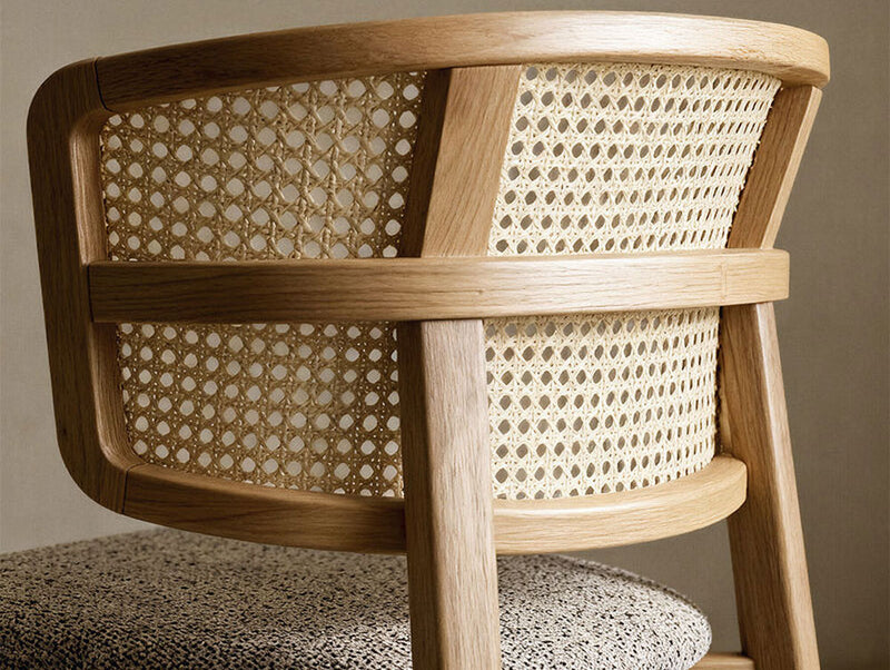 Coffee Wicker Stool