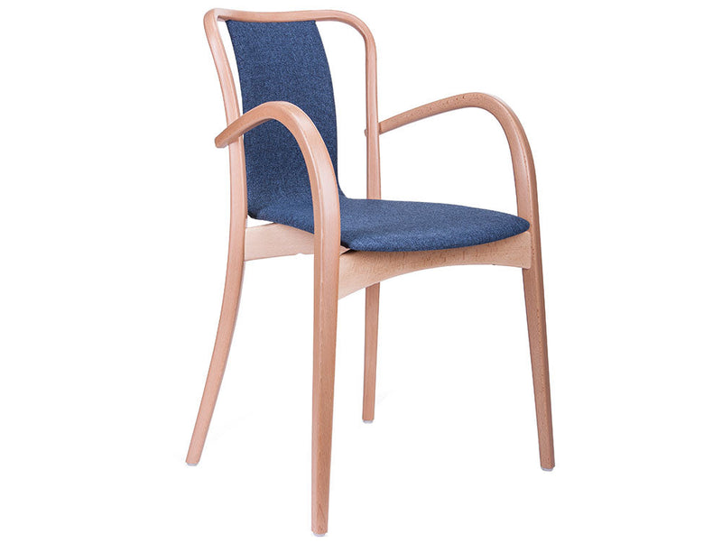Swan Upholstered Bentwood Armchair
