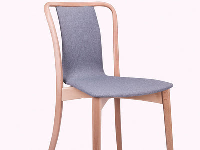 Swan Upholstered Bentwood Side Chair