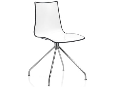 Zebra BiColour Swivel Chair