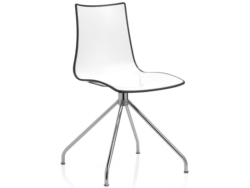 Zebra BiColour Swivel Chair