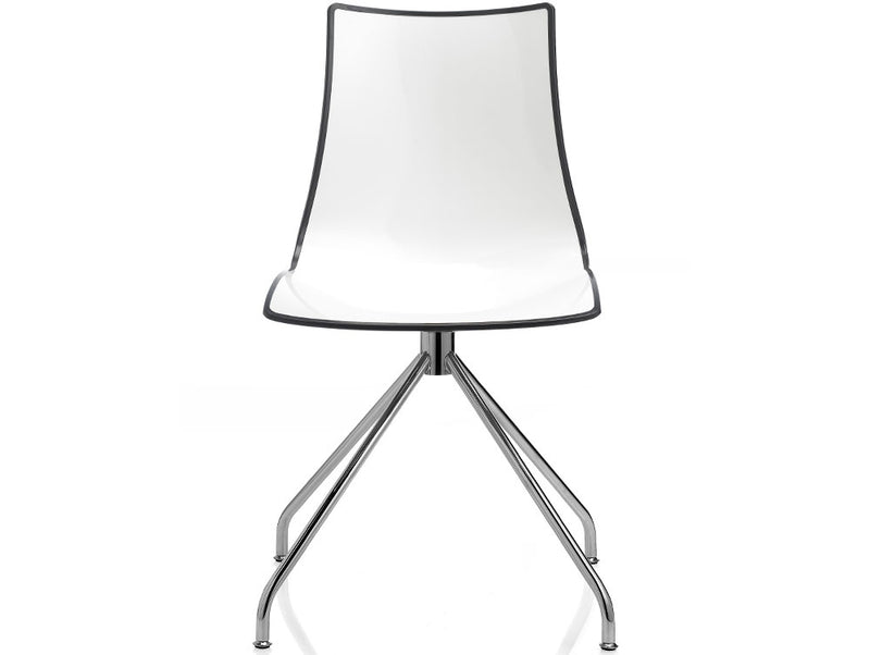 Zebra BiColour Swivel Chair