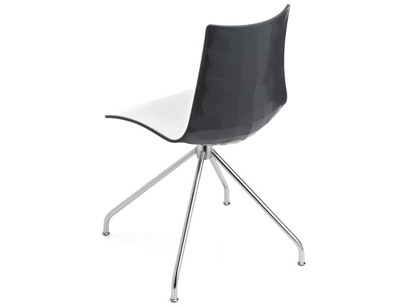 Zebra BiColour Swivel Chair