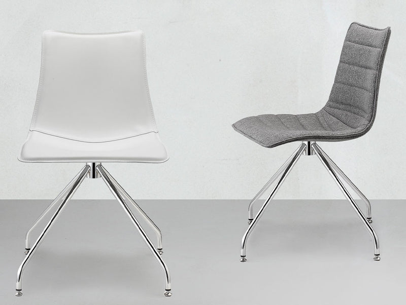 Zebra Upholstered Swivel Chair